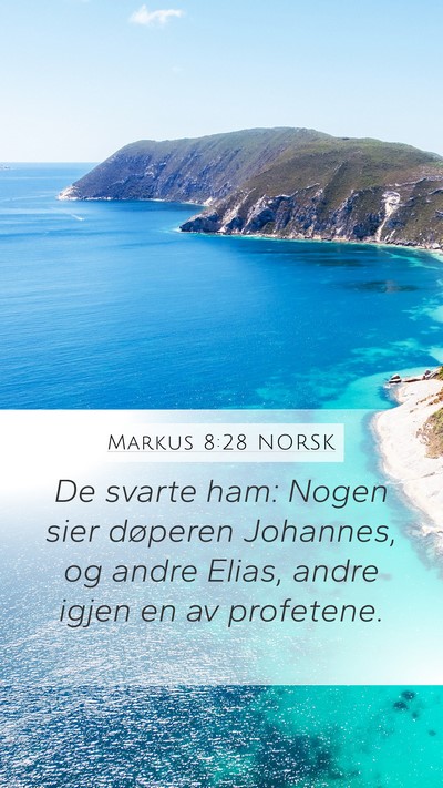 Markus 8:28 NORSK Bible Verse Image