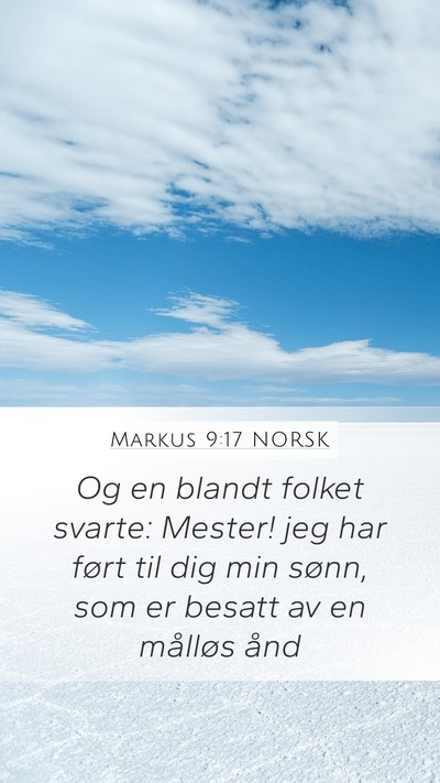 Markus 9:17 NORSK Bible Verse Image