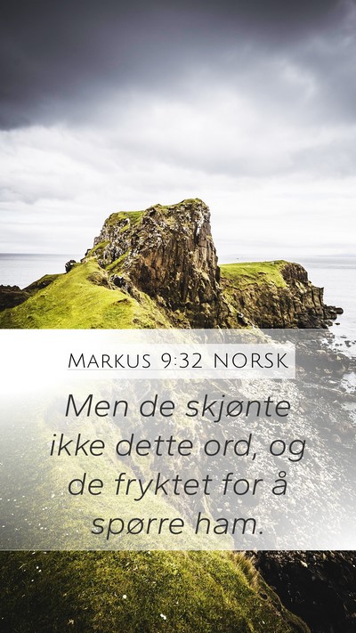 Markus 9:32 NORSK Bible Verse Image