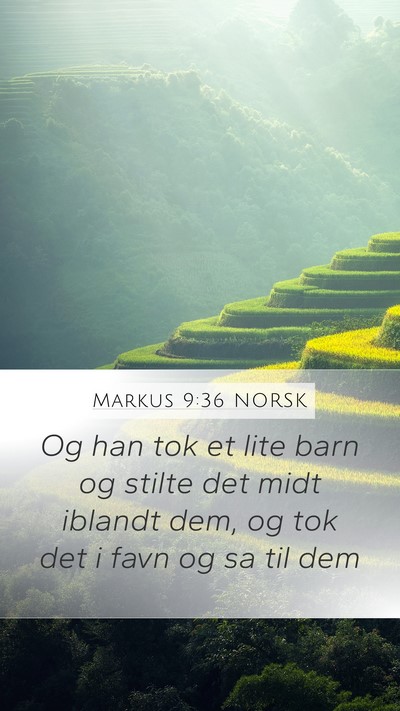 Markus 9:36 NORSK Bible Verse Image