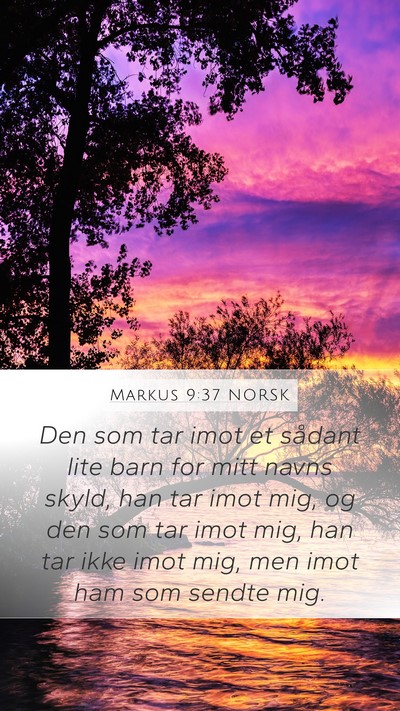 Markus 9:37 NORSK Bible Verse Image