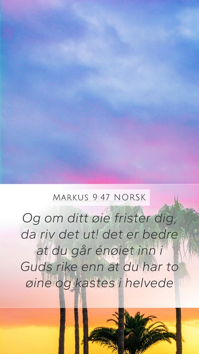 Markus 9:47 NORSK Bible Verse Image