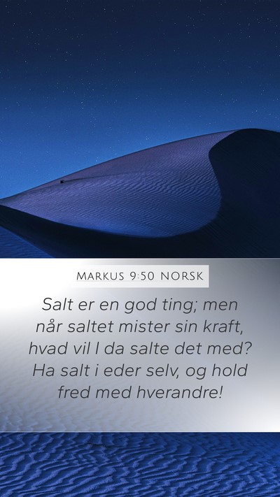 Markus 9:50 NORSK Bible Verse Image