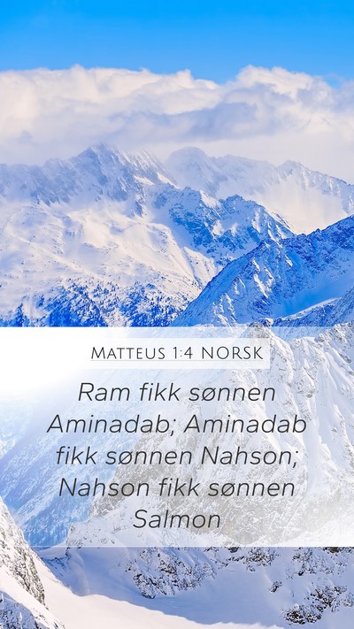 Matteus 1:4 NORSK Bible Verse Image