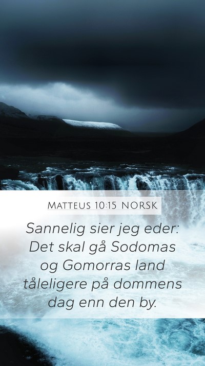Matteus 10:15 NORSK Bible Verse Image