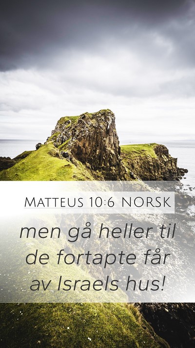 Matteus 10:6 NORSK Bible Verse Image