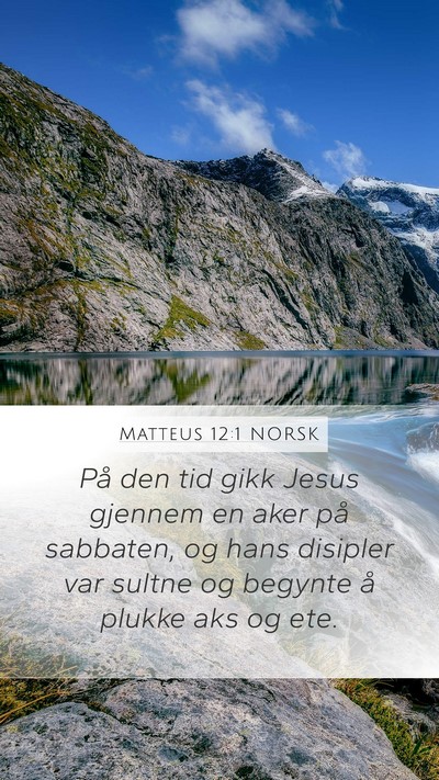 Matteus 12:1 NORSK Bible Verse Image