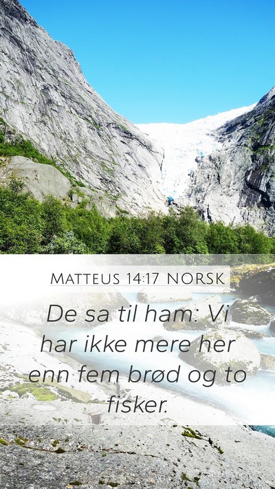 Matteus 14:17 NORSK Bible Verse Image