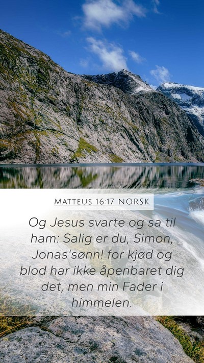Matteus 16:17 NORSK Bible Verse Image