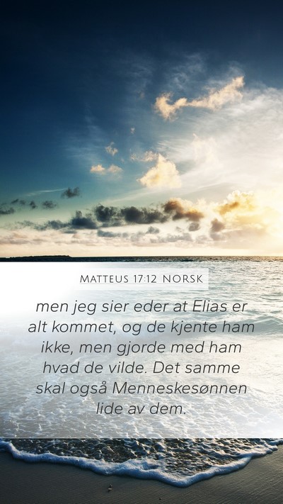 Matteus 17:12 NORSK Bible Verse Image