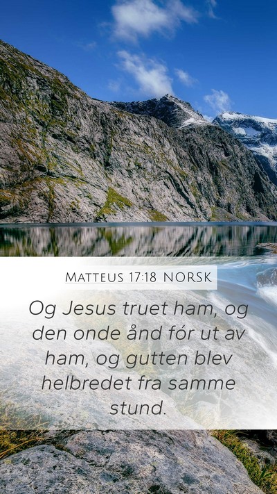 Matteus 17:18 NORSK Bible Verse Image