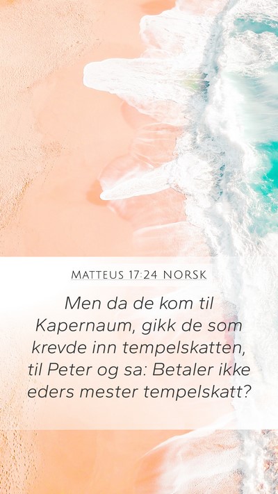 Matteus 17:24 NORSK Bible Verse Image