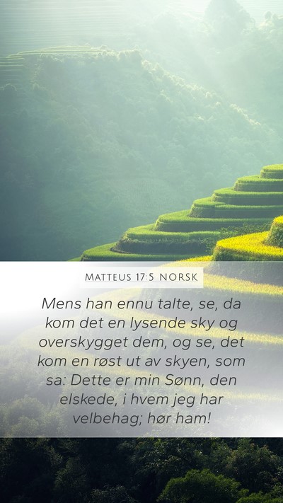 Matteus 17:5 NORSK Bible Verse Image