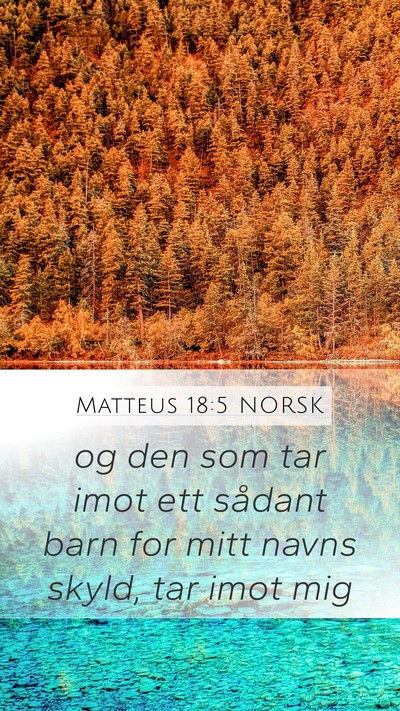 Matteus 18:5 NORSK Bible Verse Image