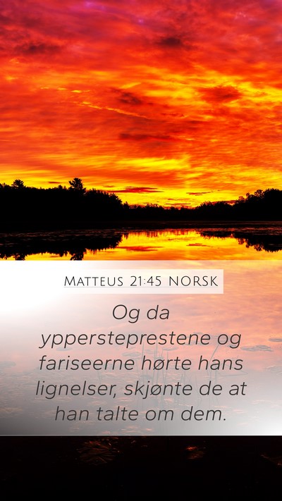 Matteus 21:45 NORSK Bible Verse Image