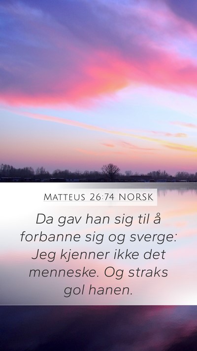 Matteus 26:74 NORSK Bible Verse Image