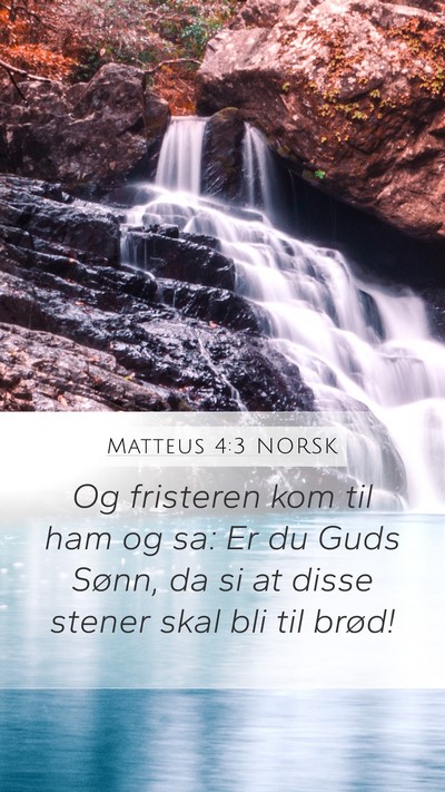 Matteus 4:3 NORSK Bible Verse Image