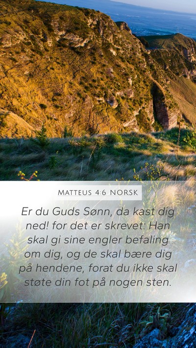 Matteus 4:6 NORSK Bible Verse Image