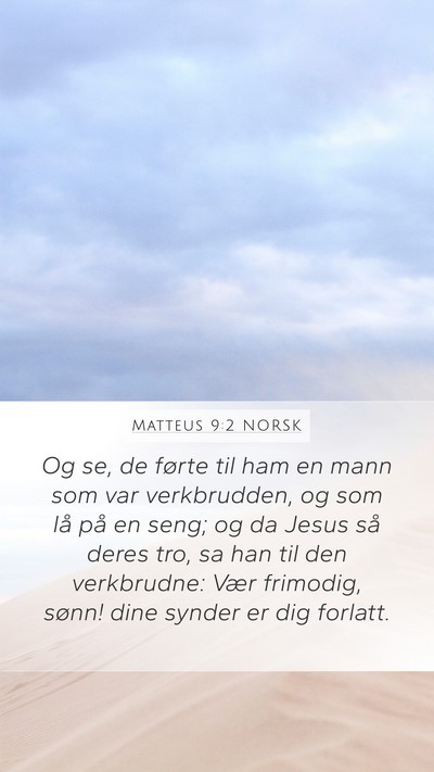 Matteus 9:2 NORSK Bible Verse Image