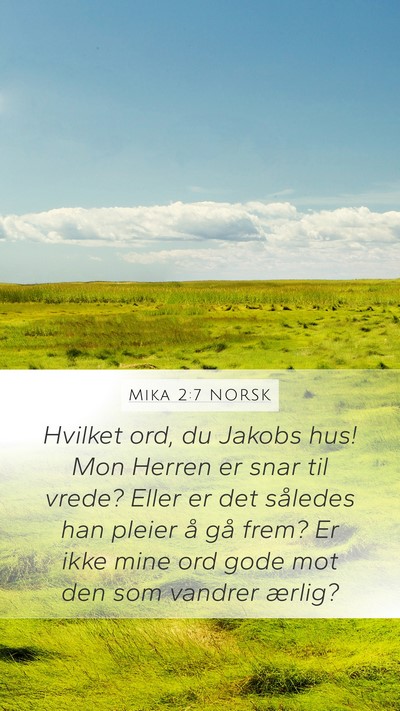 Mika 2:7 NORSK Bible Verse Image
