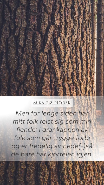 Mika 2:8 NORSK Bible Verse Image
