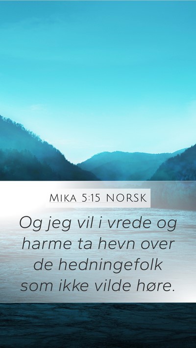 Mika 5:15 NORSK Bible Verse Image