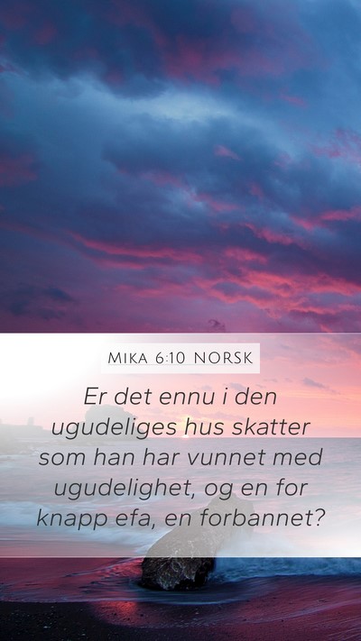 Mika 6:10 NORSK Bible Verse Image