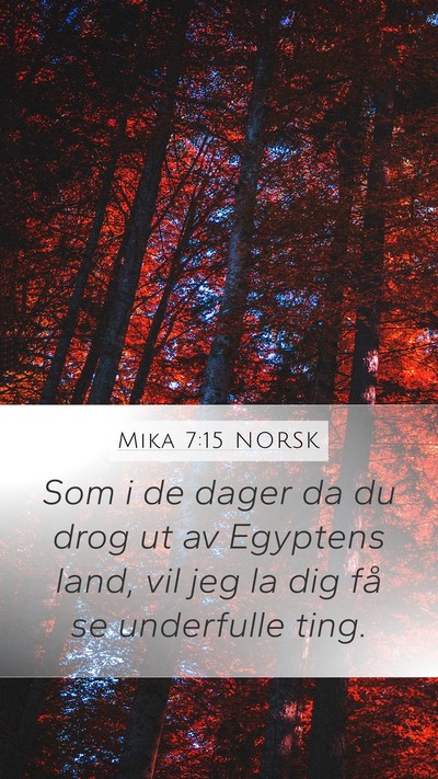 Mika 7:15 NORSK Bible Verse Image