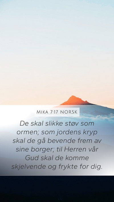 Mika 7:17 NORSK Bible Verse Image
