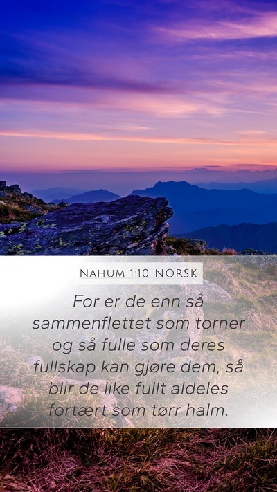 Nahum 1:10 NORSK Bible Verse Image