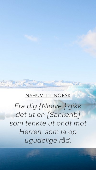 Nahum 1:11 NORSK Bible Verse Image