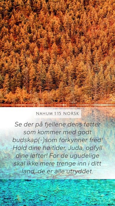 Nahum 1:15 NORSK Bible Verse Image