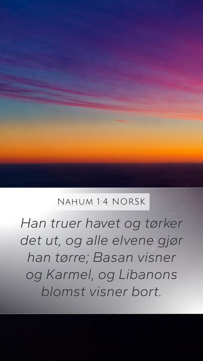 Nahum 1:4 NORSK Bible Verse Image