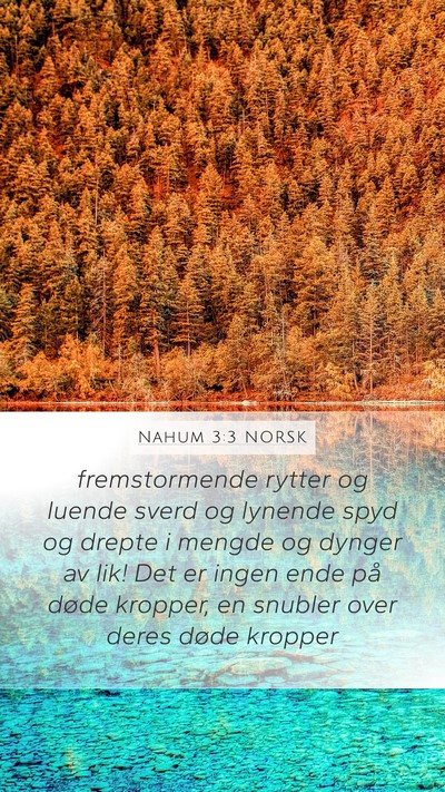 Nahum 3:3 NORSK Bible Verse Image
