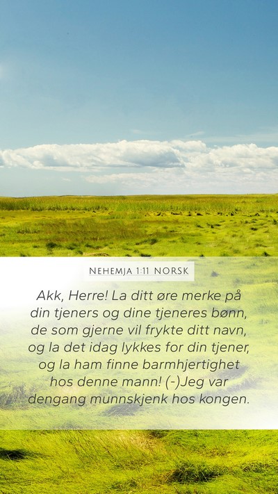 Nehemja 1:11 NORSK Bible Verse Image