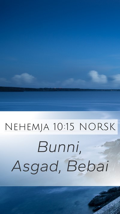 Nehemja 10:15 NORSK Bible Verse Image
