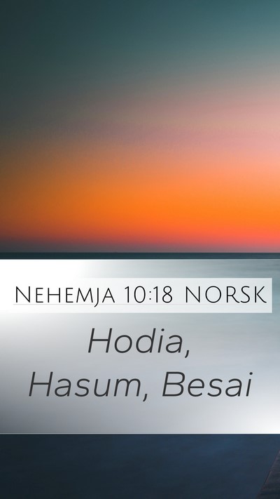 Nehemja 10:18 NORSK Bible Verse Image