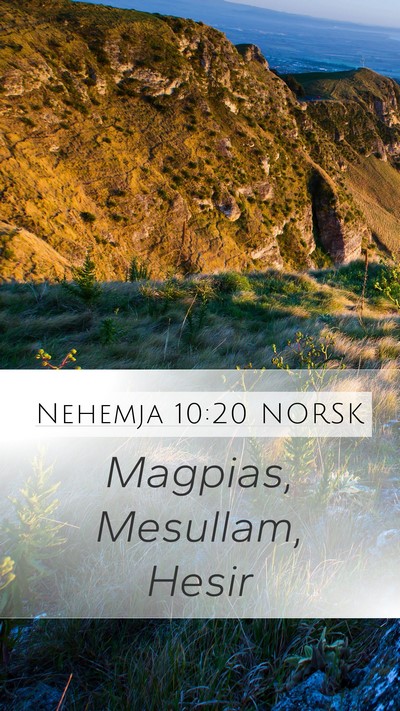 Nehemja 10:20 NORSK Bible Verse Image
