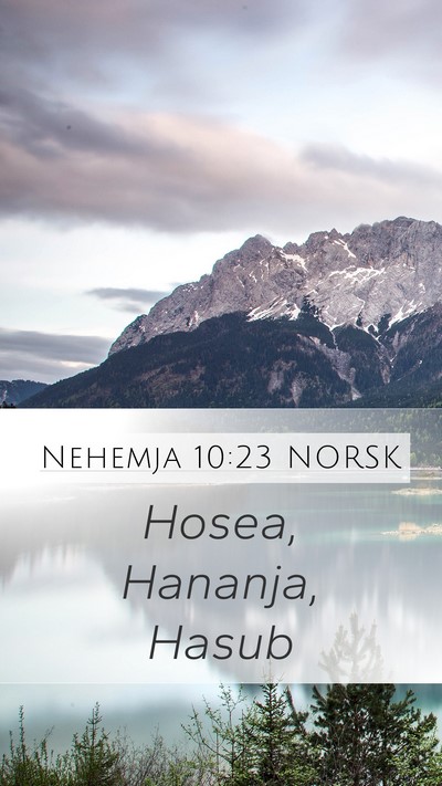 Nehemja 10:23 NORSK Bible Verse Image