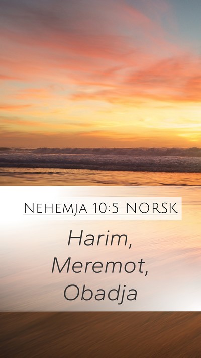 Nehemja 10:5 NORSK Bible Verse Image