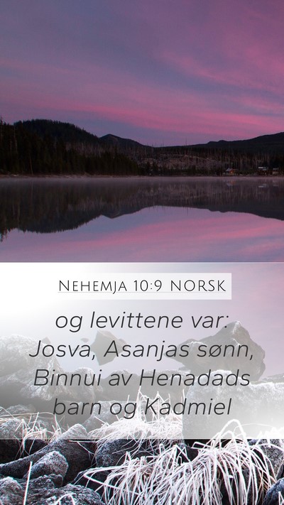 Nehemja 10:9 NORSK Bible Verse Image