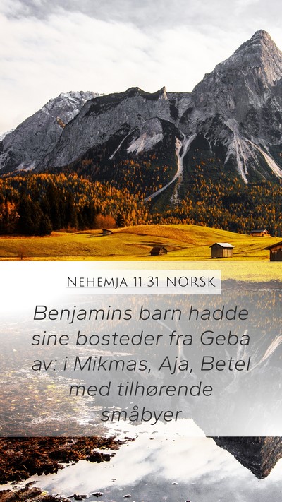 Nehemja 11:31 NORSK Bible Verse Image