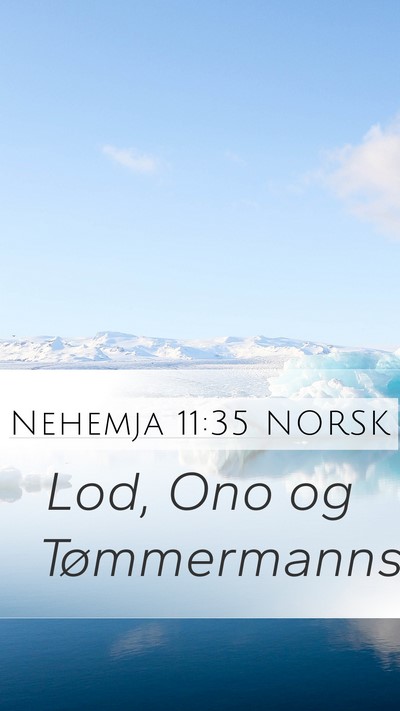Nehemja 11:35 NORSK Bible Verse Image