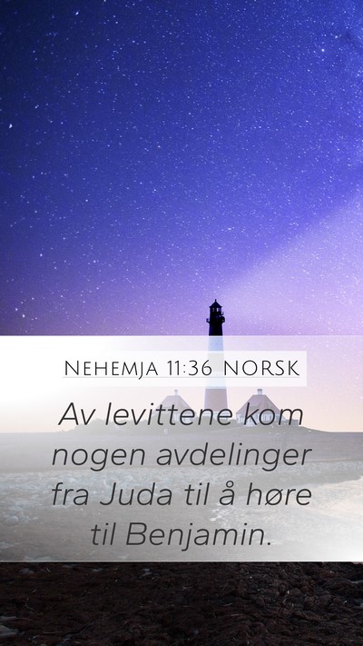 Nehemja 11:36 NORSK Bible Verse Image