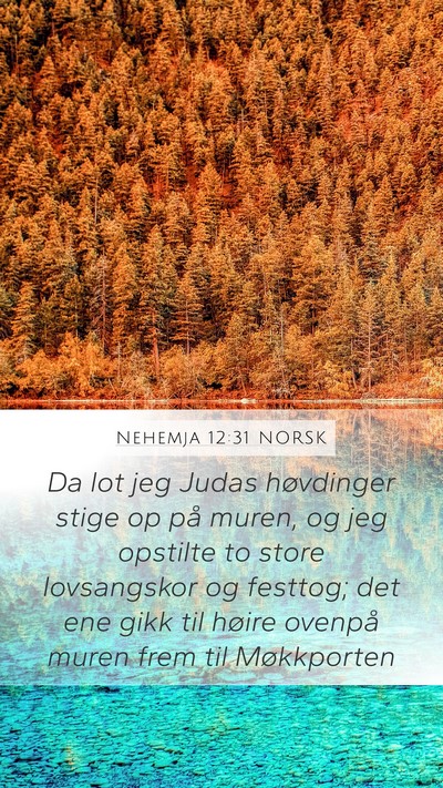 Nehemja 12:31 NORSK Bible Verse Image