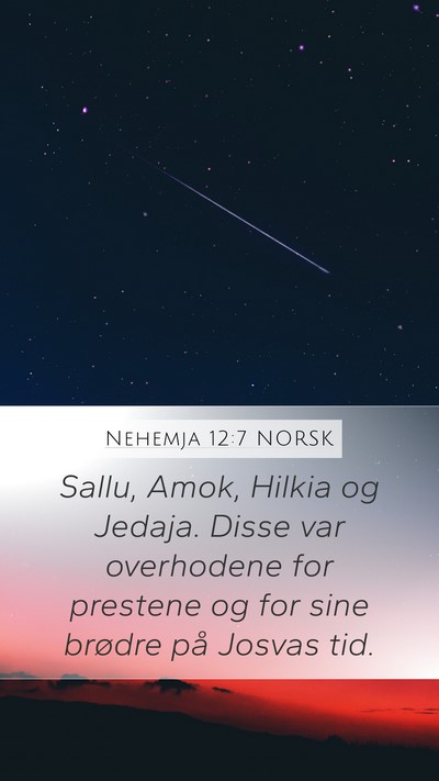 Nehemja 12:7 NORSK Bible Verse Image