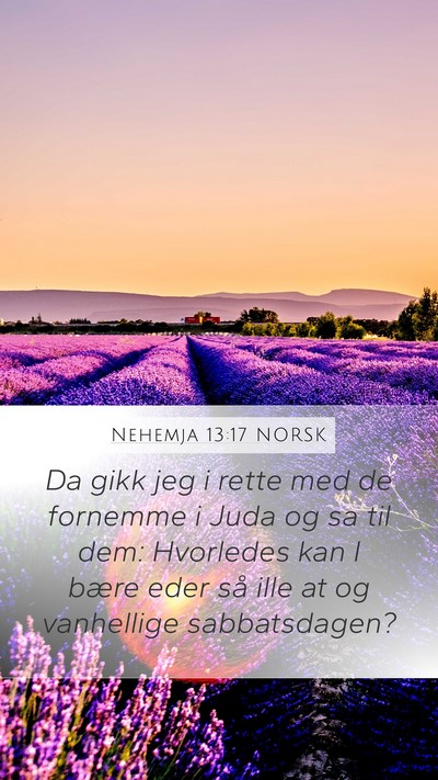 Nehemja 13:17 NORSK Bible Verse Image