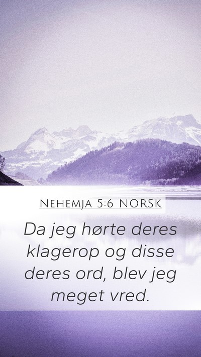Nehemja 5:6 NORSK Bible Verse Image
