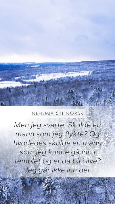Nehemja 6:11 NORSK Bible Verse Image
