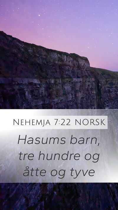 Nehemja 7:22 NORSK Bible Verse Image
